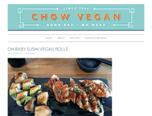 Tablet Screenshot of chowvegan.com